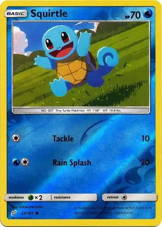 Team Up Squirtle #23/181 reverse holo